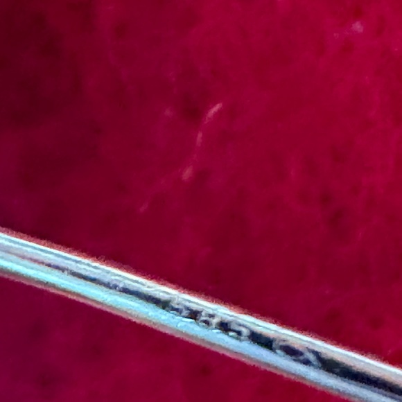 Vintage BARRA Sterling Silver 925 Teardrop Earrings with 14K posts - Picture 5 of 7